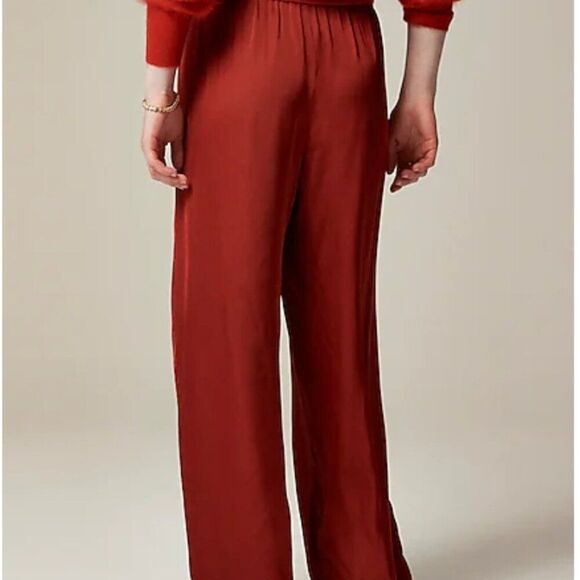 J. Crew CF512 Red Soft Shine Pajama Pant For Women NWT size large - Picture 3 of 9